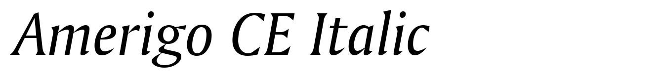 Amerigo CE Italic